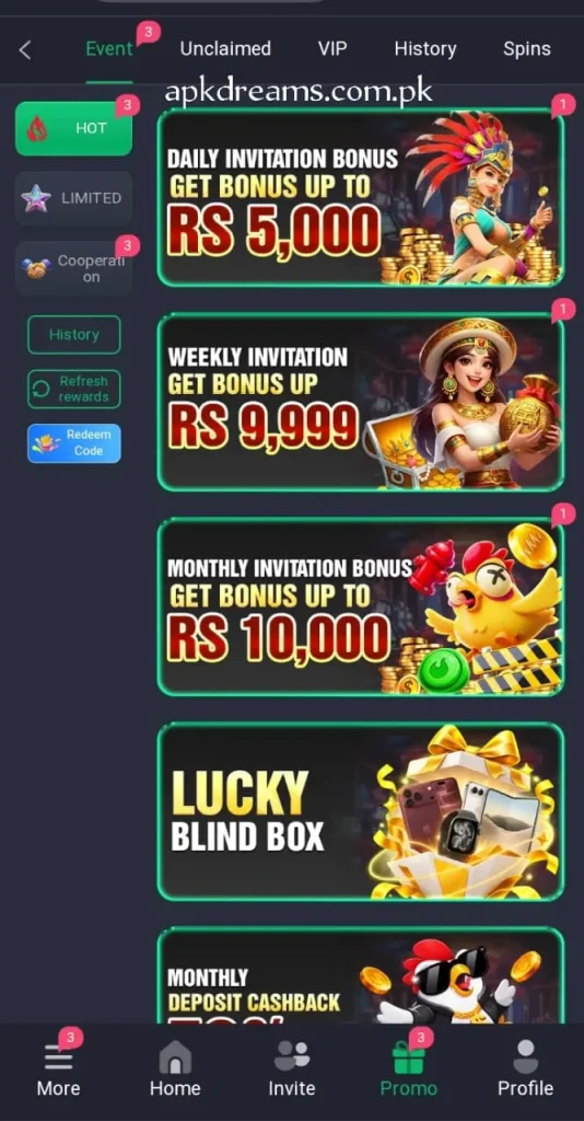 588PKR Bonuses and reward