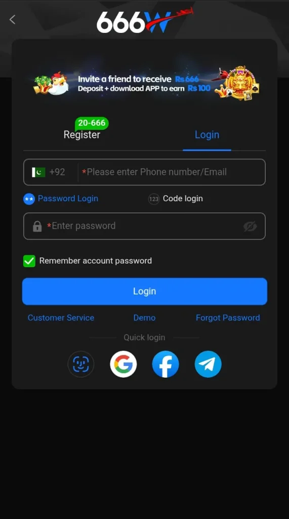 666W Game login