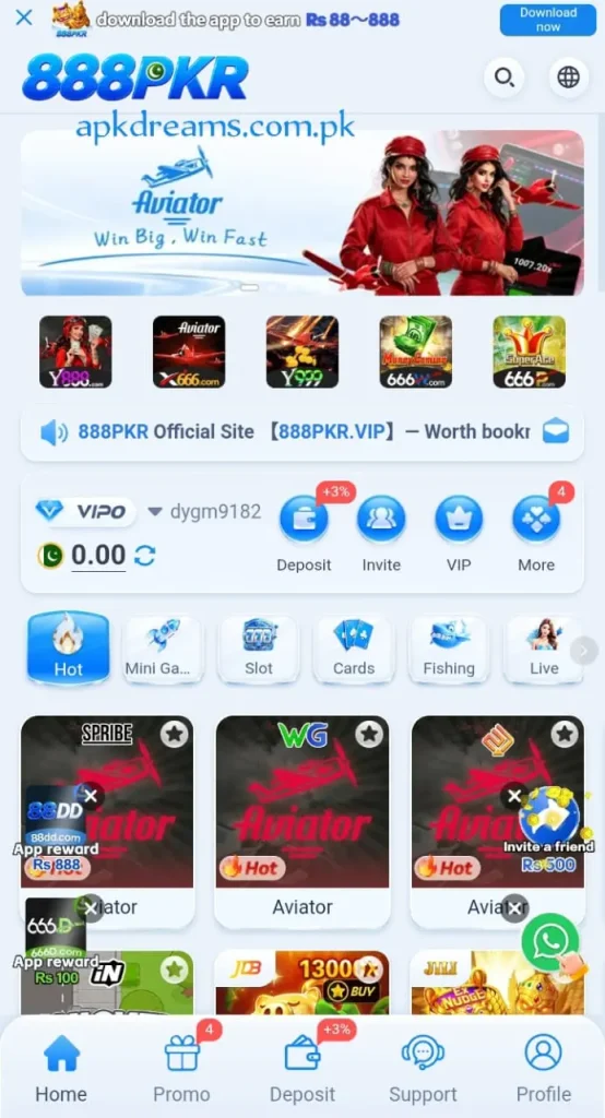 888PKR Game rewards