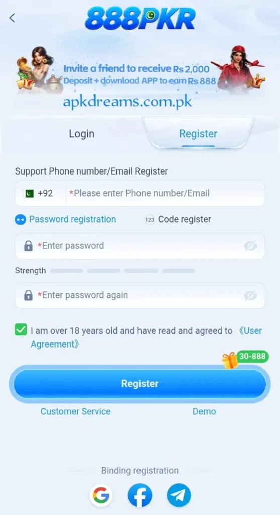 888PKR New earning app