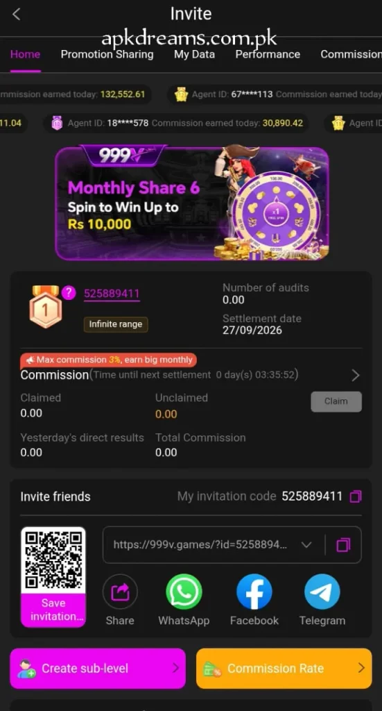 999V Game earning