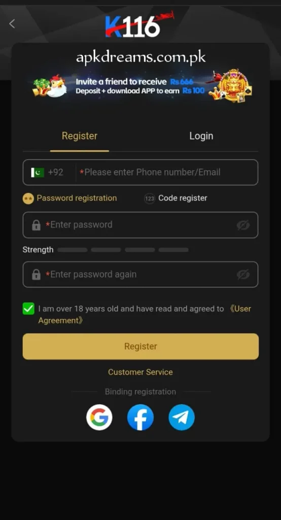 k116 new earning app